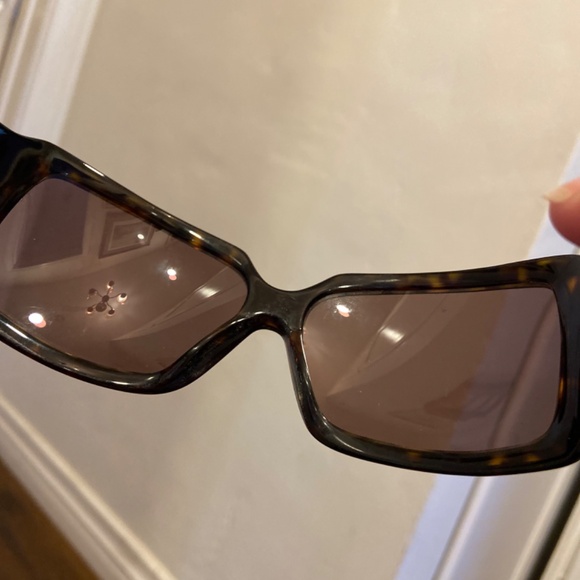 Y2K VINTAGE JUICY COUTURE SUNGLASSES CASE & CLOTH ROYAL CROWN BROWN TORTOISE main image 5